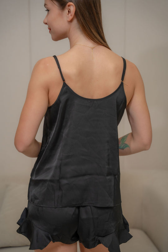 FEMINISM ARIANE SILK CAMI SHORTS SET