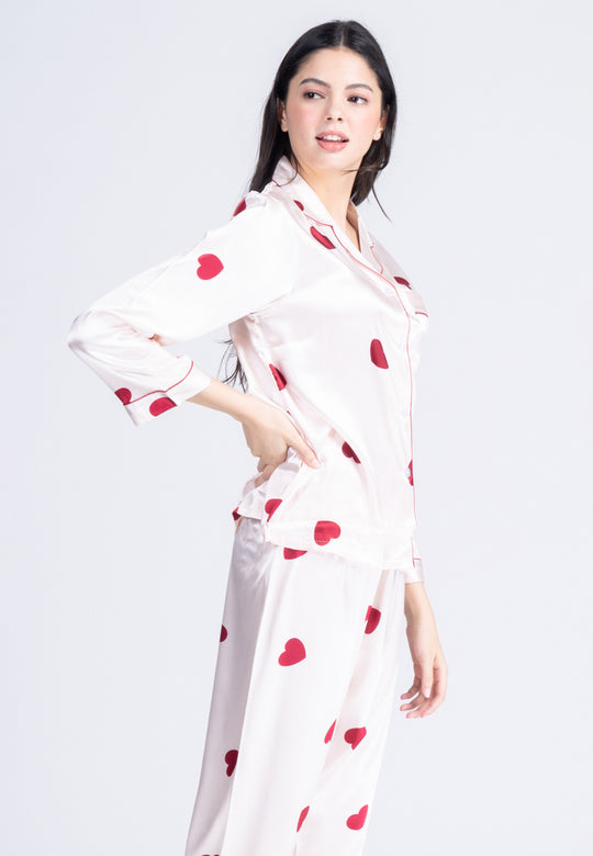 Elise silk pj set