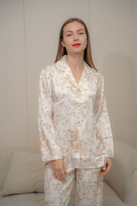 Feminism Women’s Jaz Silk Longsleeve Pajama Set