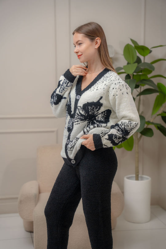 FEMINISM LANIE thick sweater longsleeve pajama set