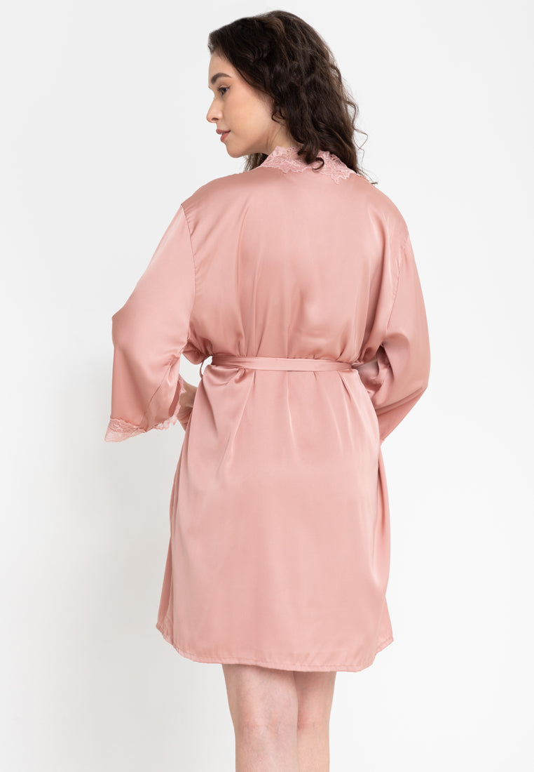 Aurelie silk Robe set