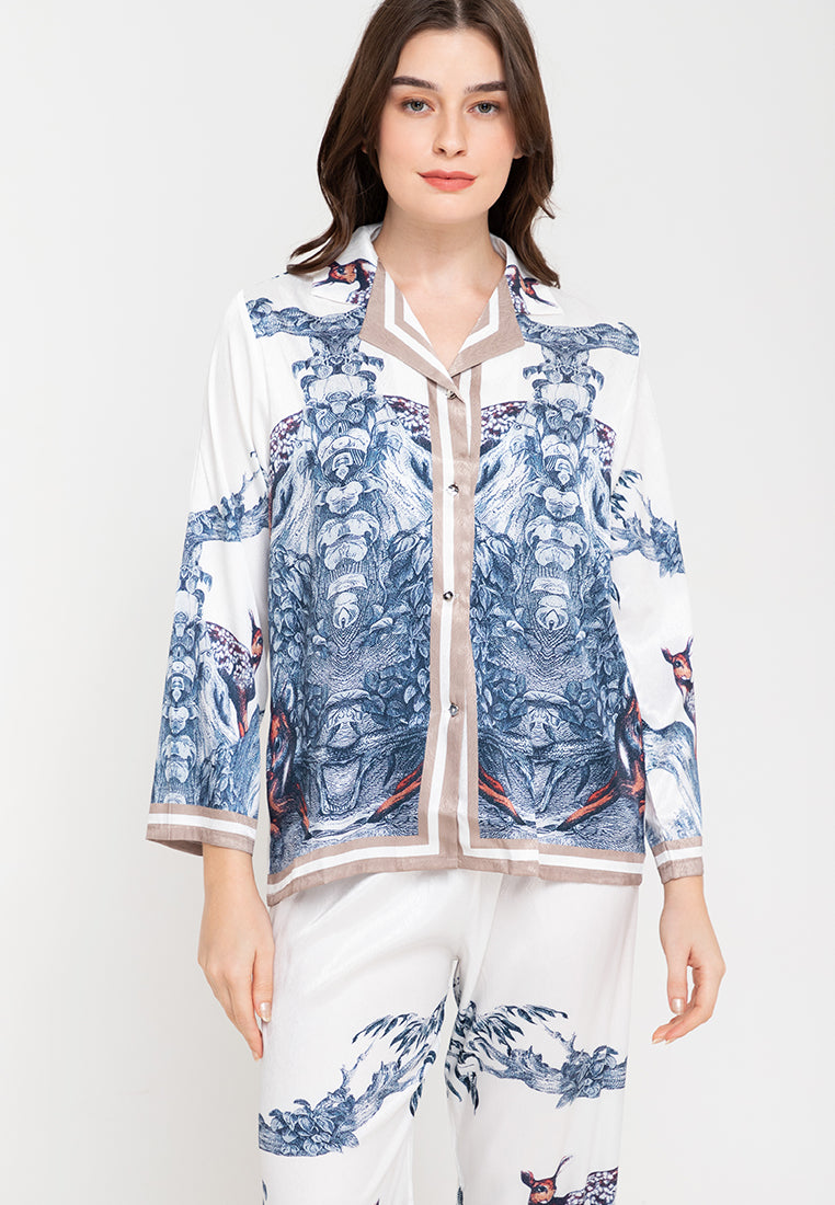 Therese Silk Longsleeve Pajama Set