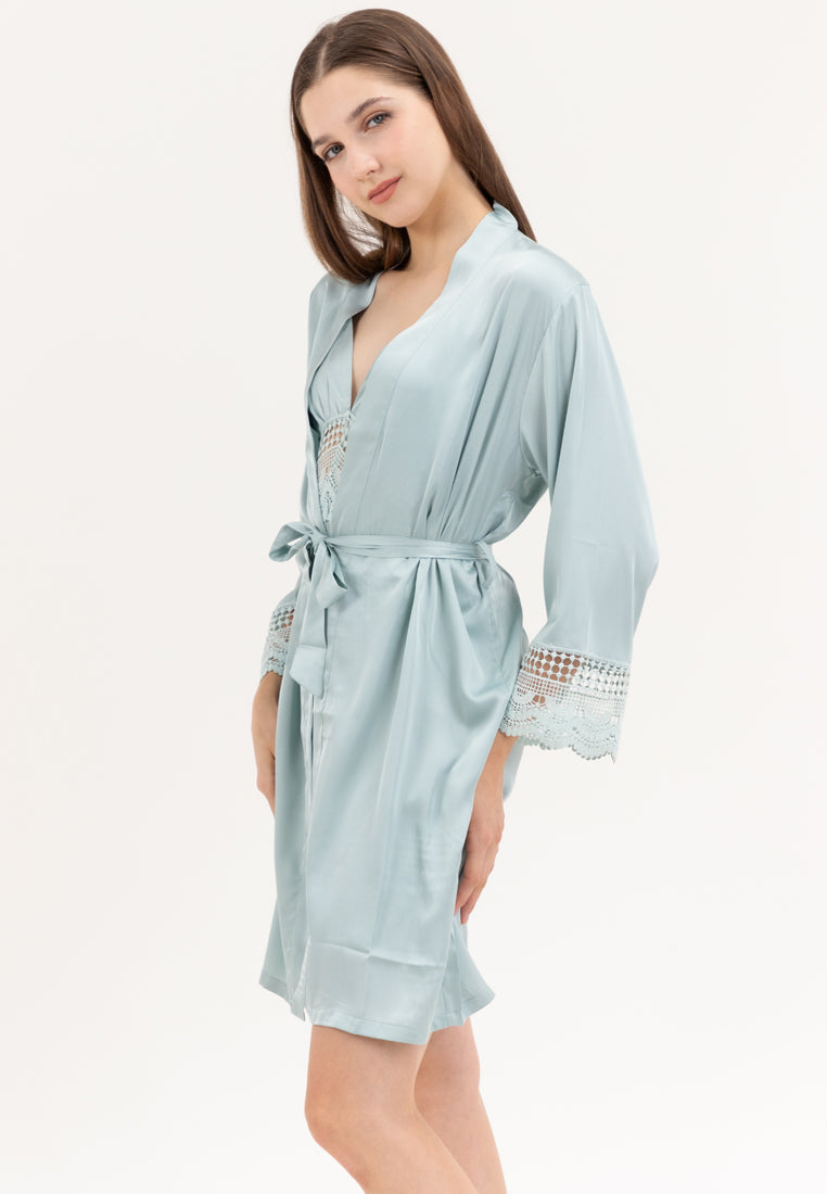 Honey Silk Robe Set