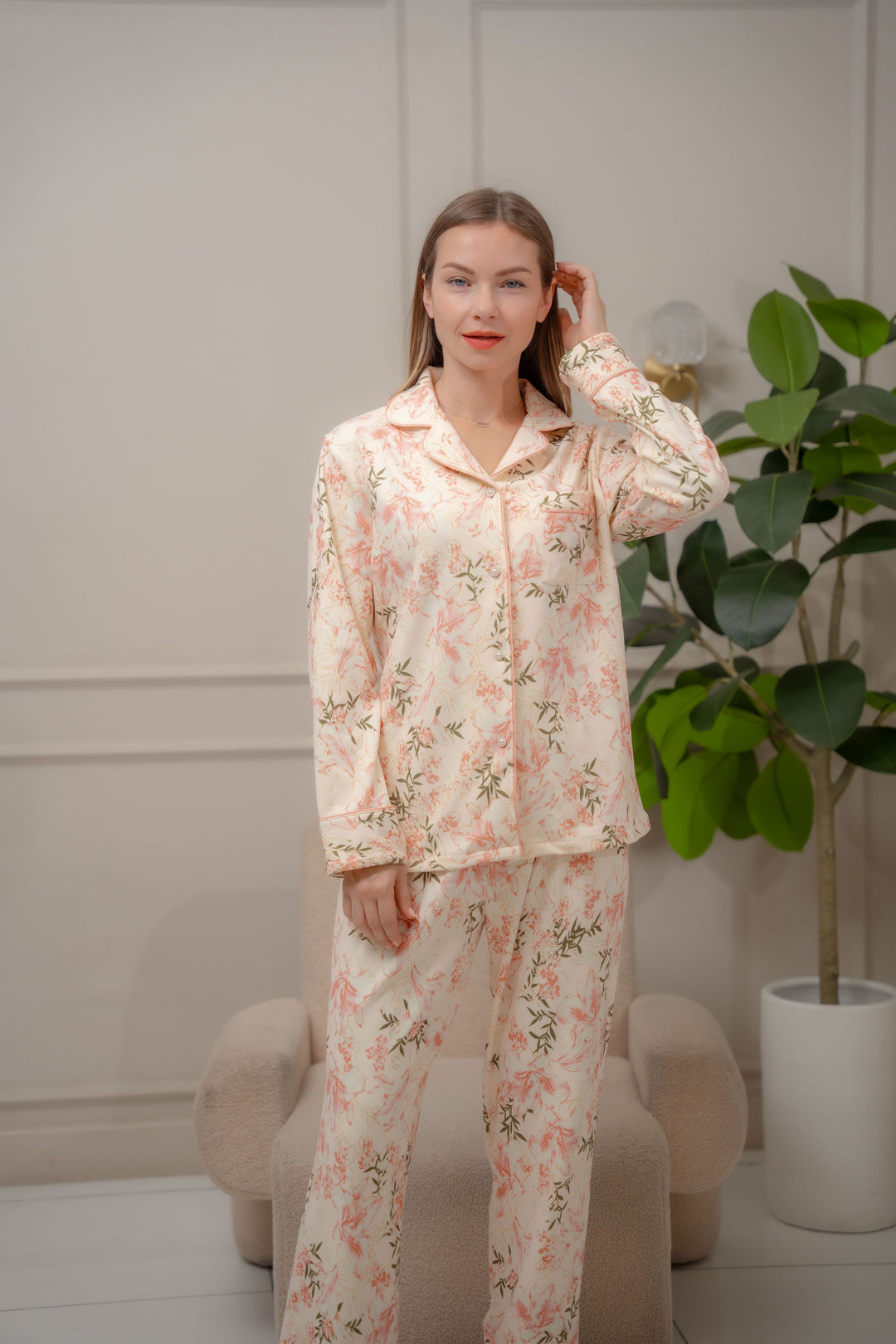 FEMINISM ESME 100% THICK COTTON LONGSLEEVE PAJAMA SET