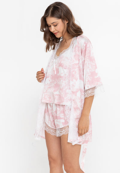 Alyssa Silk Robe Set