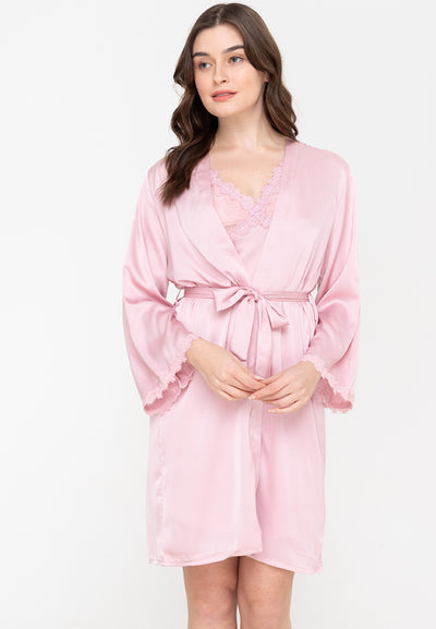 Aurelie silk Robe set