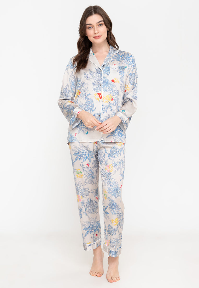 Louis silk longsleeve pajama set