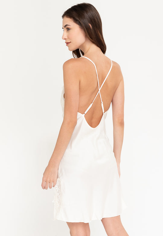 Ramona White slip dress