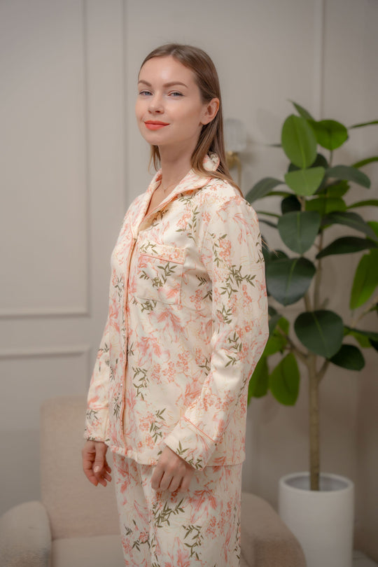 FEMINISM ESME 100% THICK COTTON LONGSLEEVE PAJAMA SET