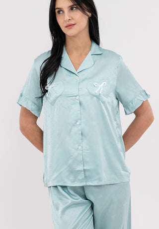 FEMINISM NAYA SILK SHORTSLEEVE PAJAMA SET