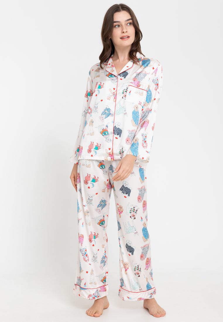 Lou Silk Longsleeve Pajama Set