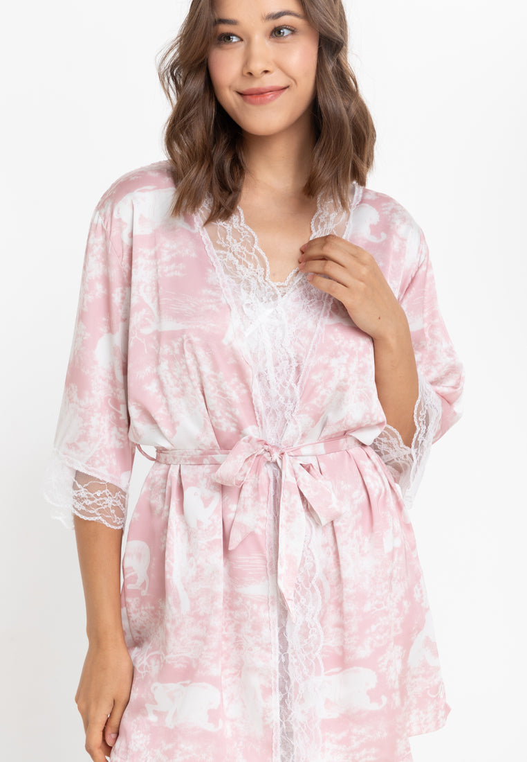 Alyssa Silk Robe Set