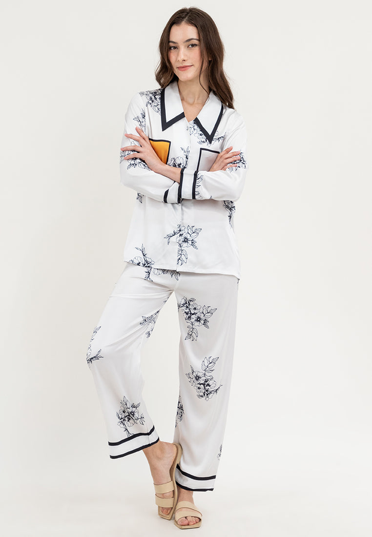 Cadbury Silk Longsleeve Pajama Set