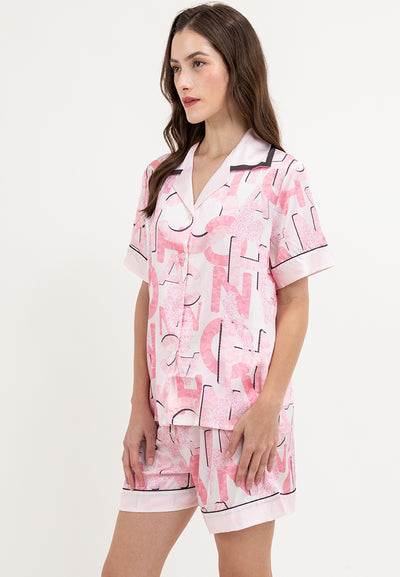 Caramel Silk Pajama Set