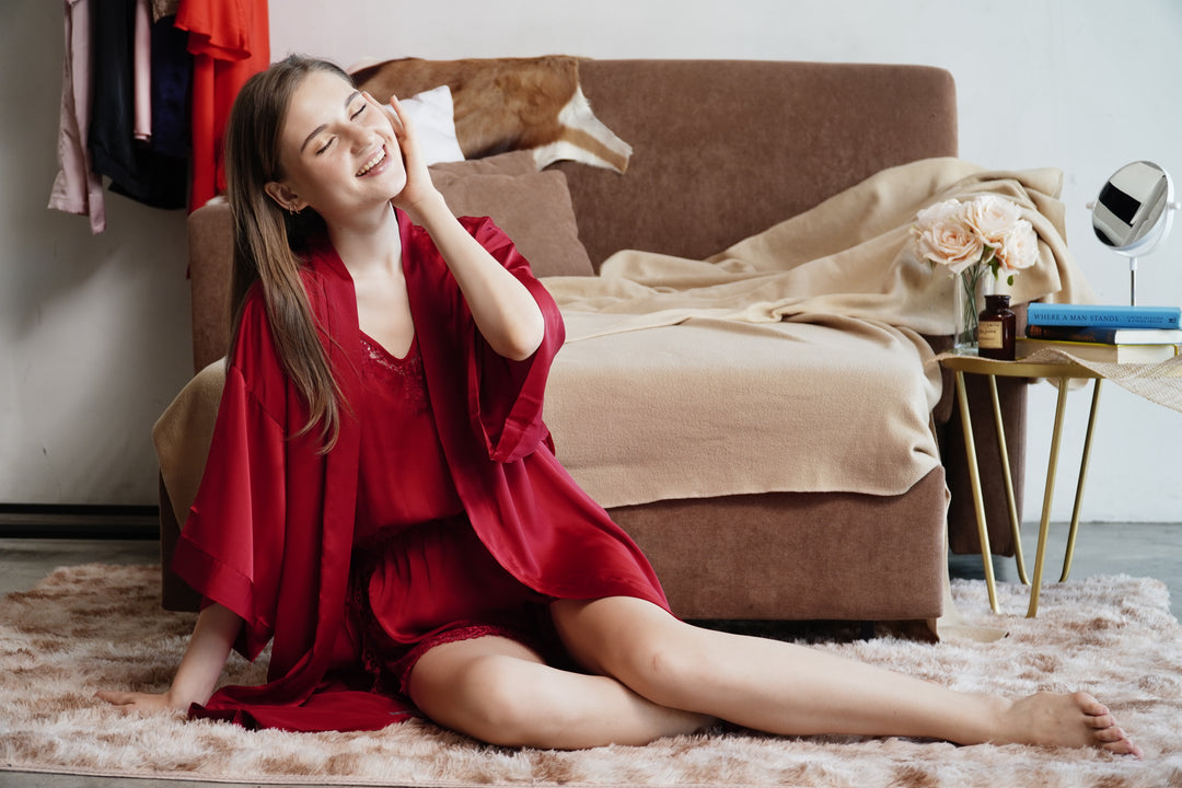 Celestine Silk Romper Set