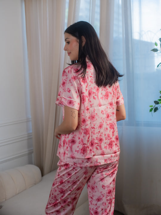 FEMINISM SWEET PEA SILK 3PCS PAJAMA SET
