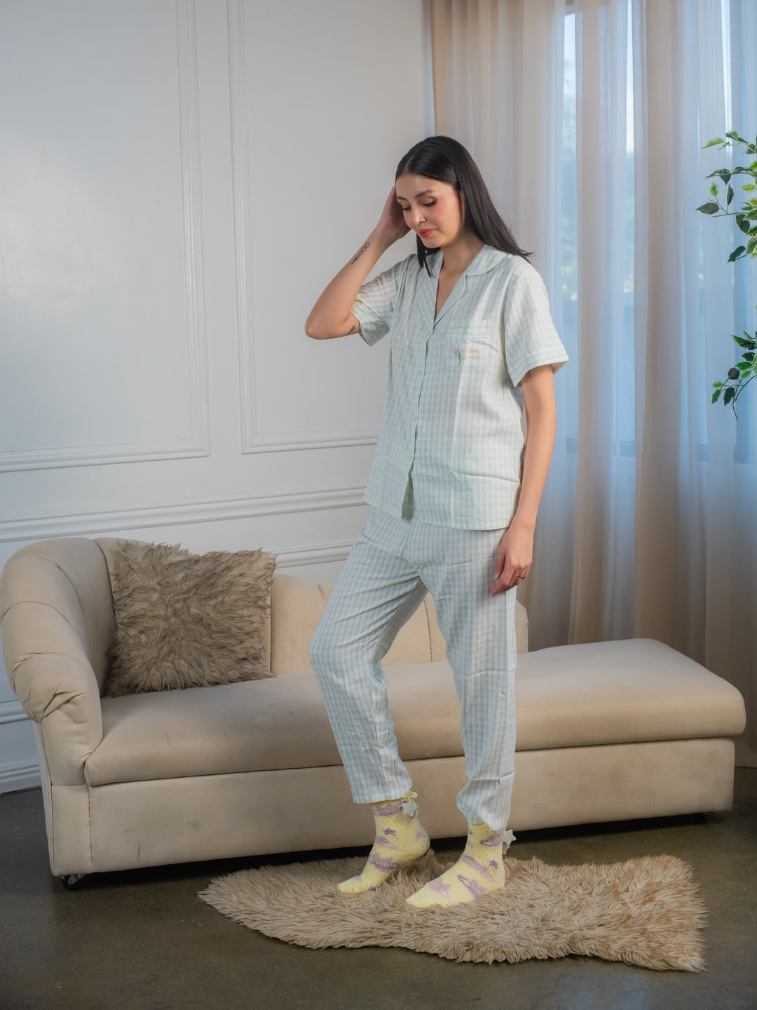 Lotus Cotton Shortsleeve Pajama Set