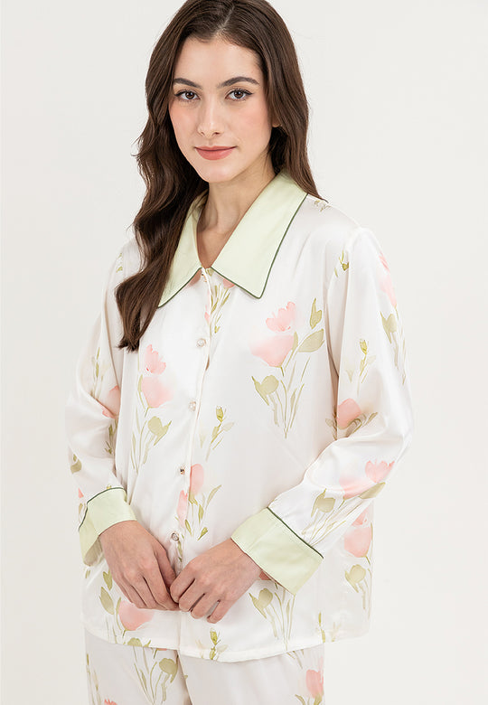 Hershey Silk Longsleeve Pajama Set