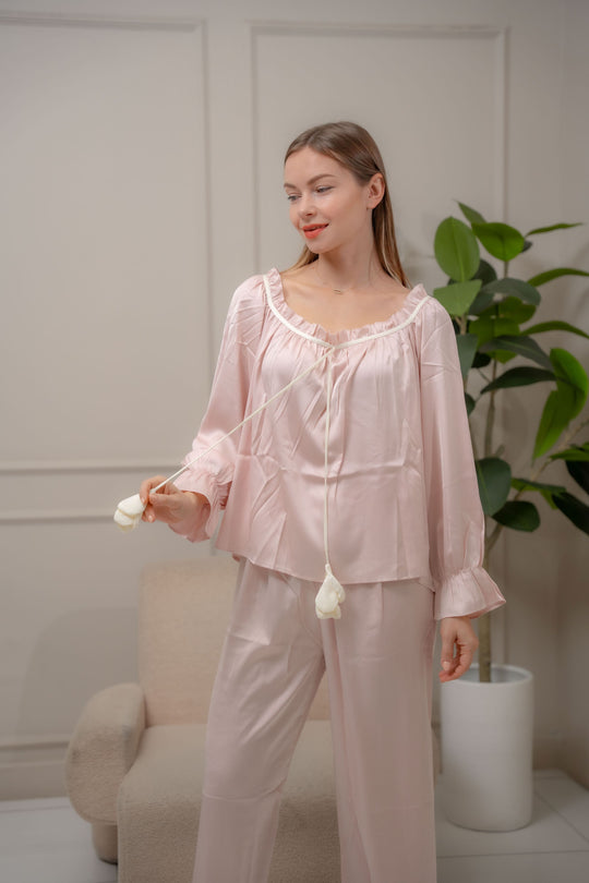 Wanda Silk Longsleeve Pajama Set