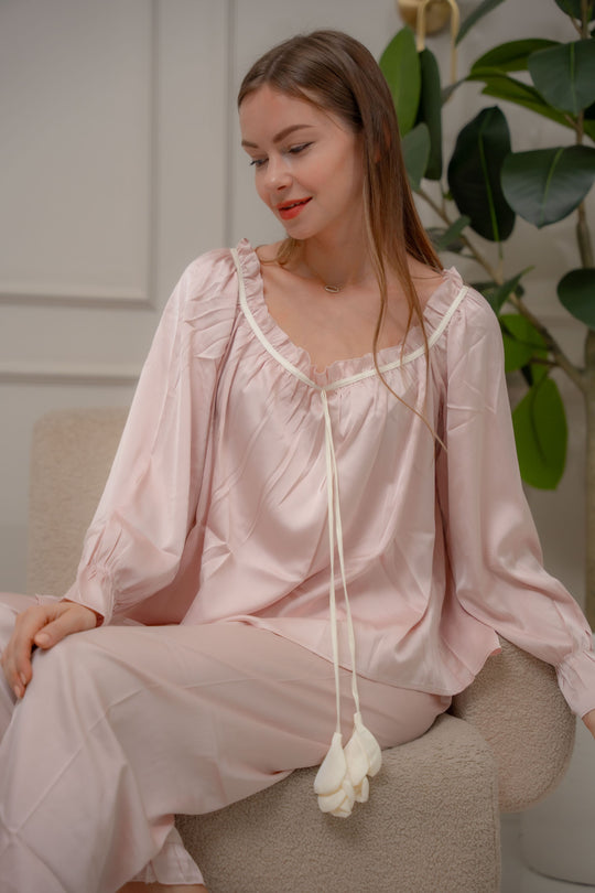 Wanda Silk Longsleeve Pajama Set
