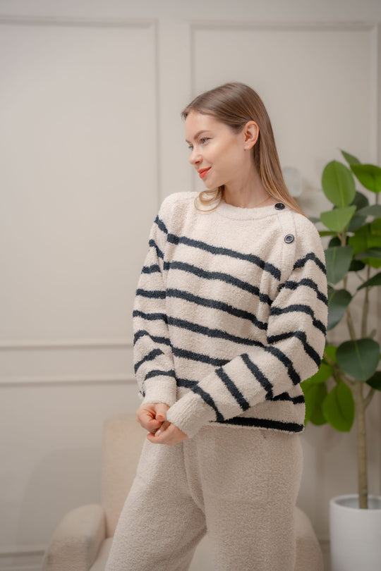 Freya thick sweater longsleeve pajama set