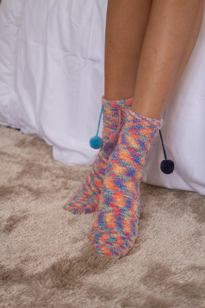 Rainbow Sleep Socks