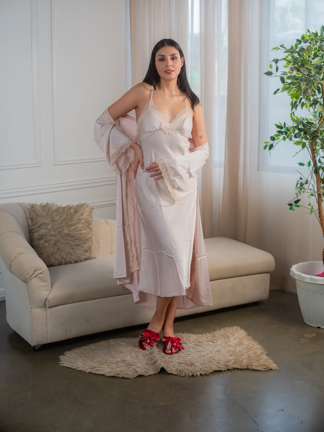 Feminism Serenity Silk Robe Set