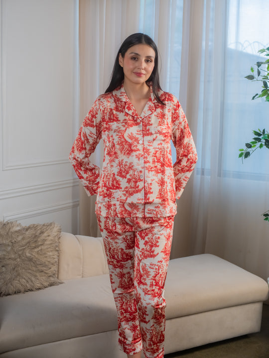 Feminism Women’s Rosea Silk Longsleeve Pajama Set