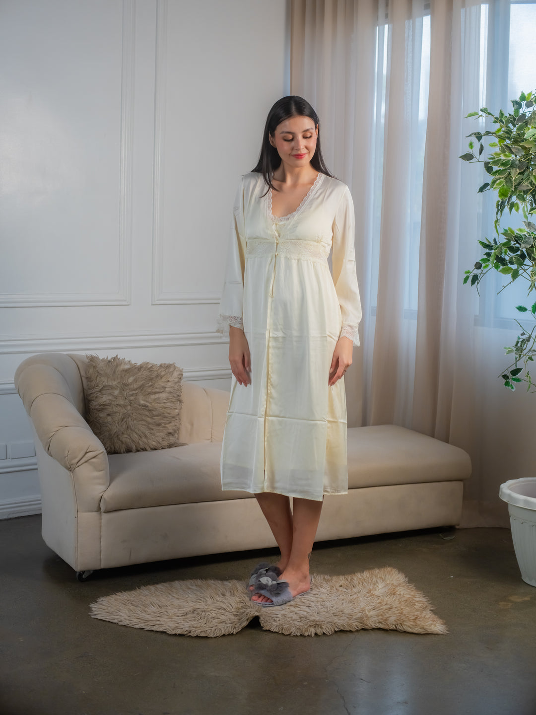 Feminism Cypress Silk Robe Set