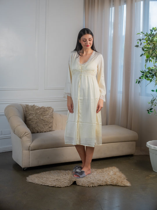 Feminism Cypress Silk Robe Set