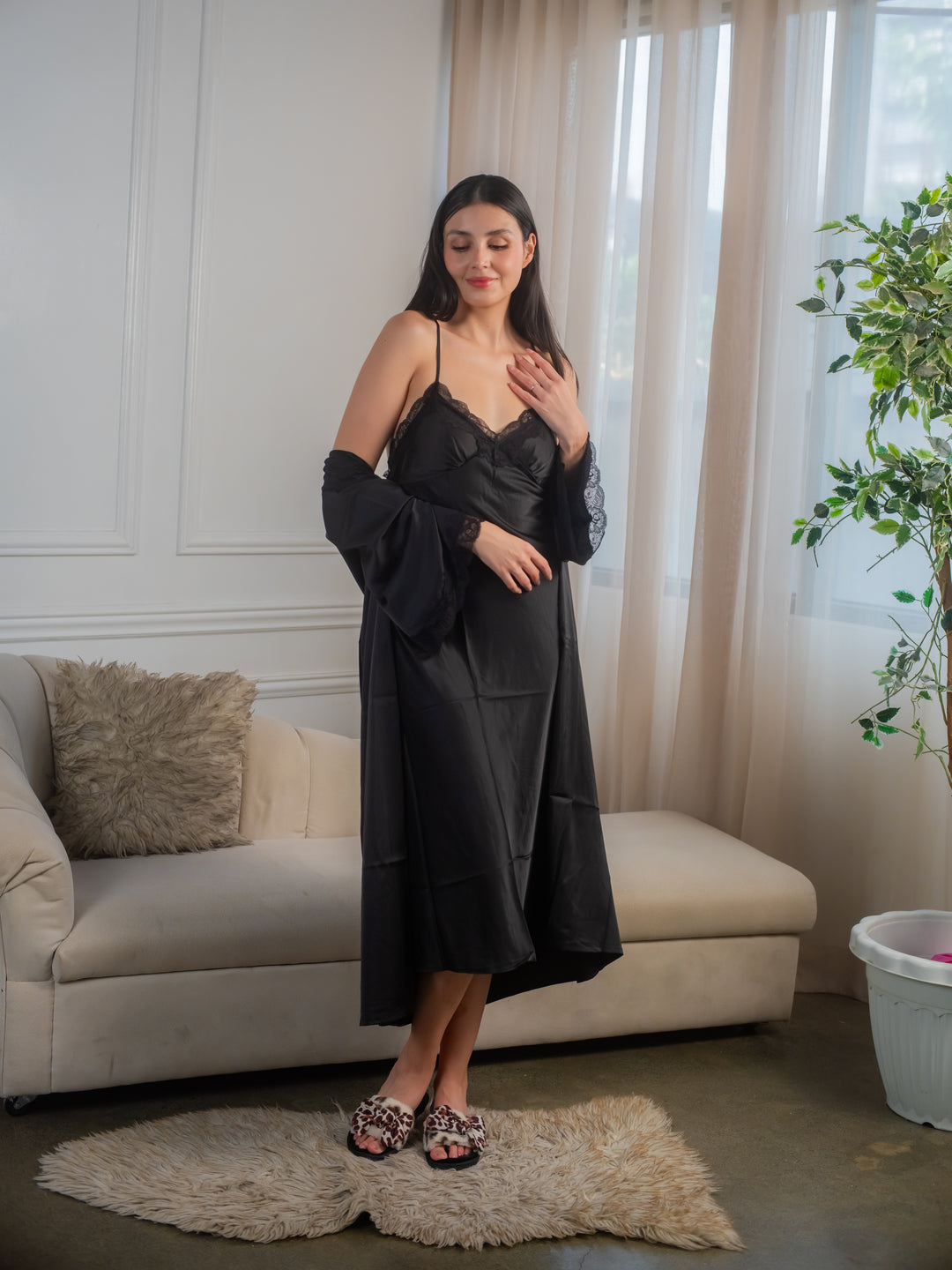 Feminism Serenity Silk Robe Set