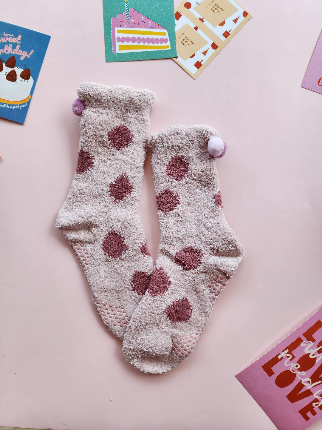 #8280 Polka sleep socks