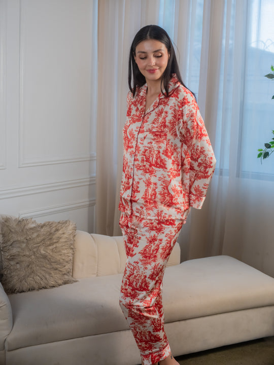 Feminism Women’s Rosea Silk Longsleeve Pajama Set