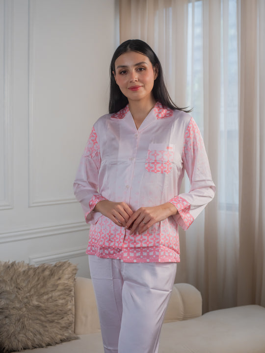 Feminism Women’s Azalea Silk Longsleeve Pajama Set