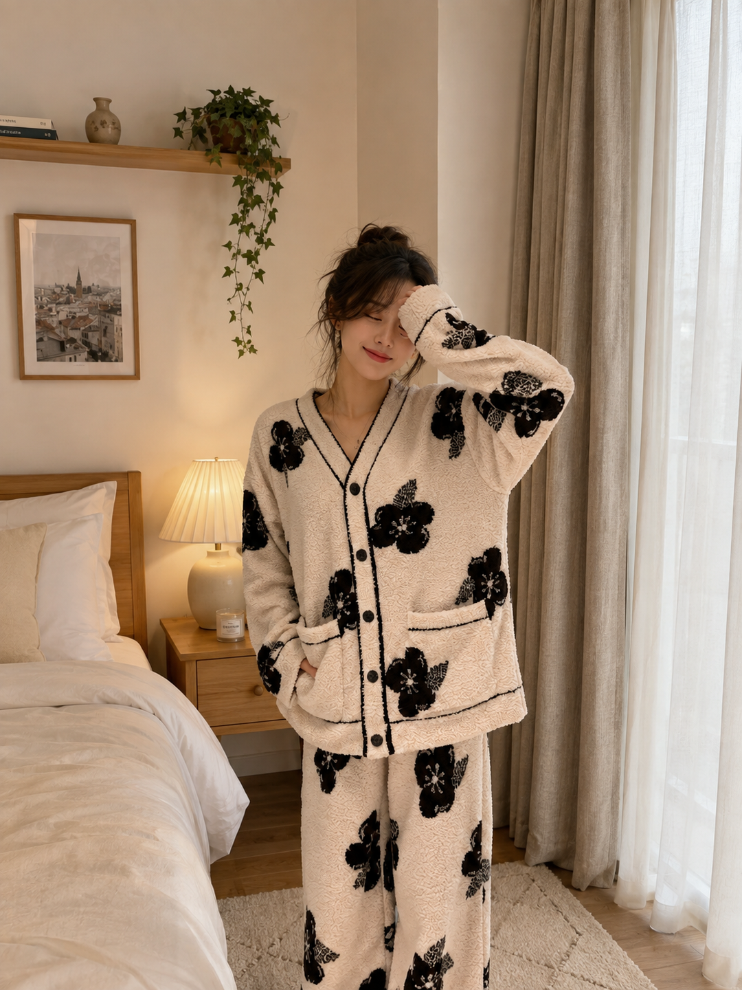 Coco thick sweater longsleeve pajama set