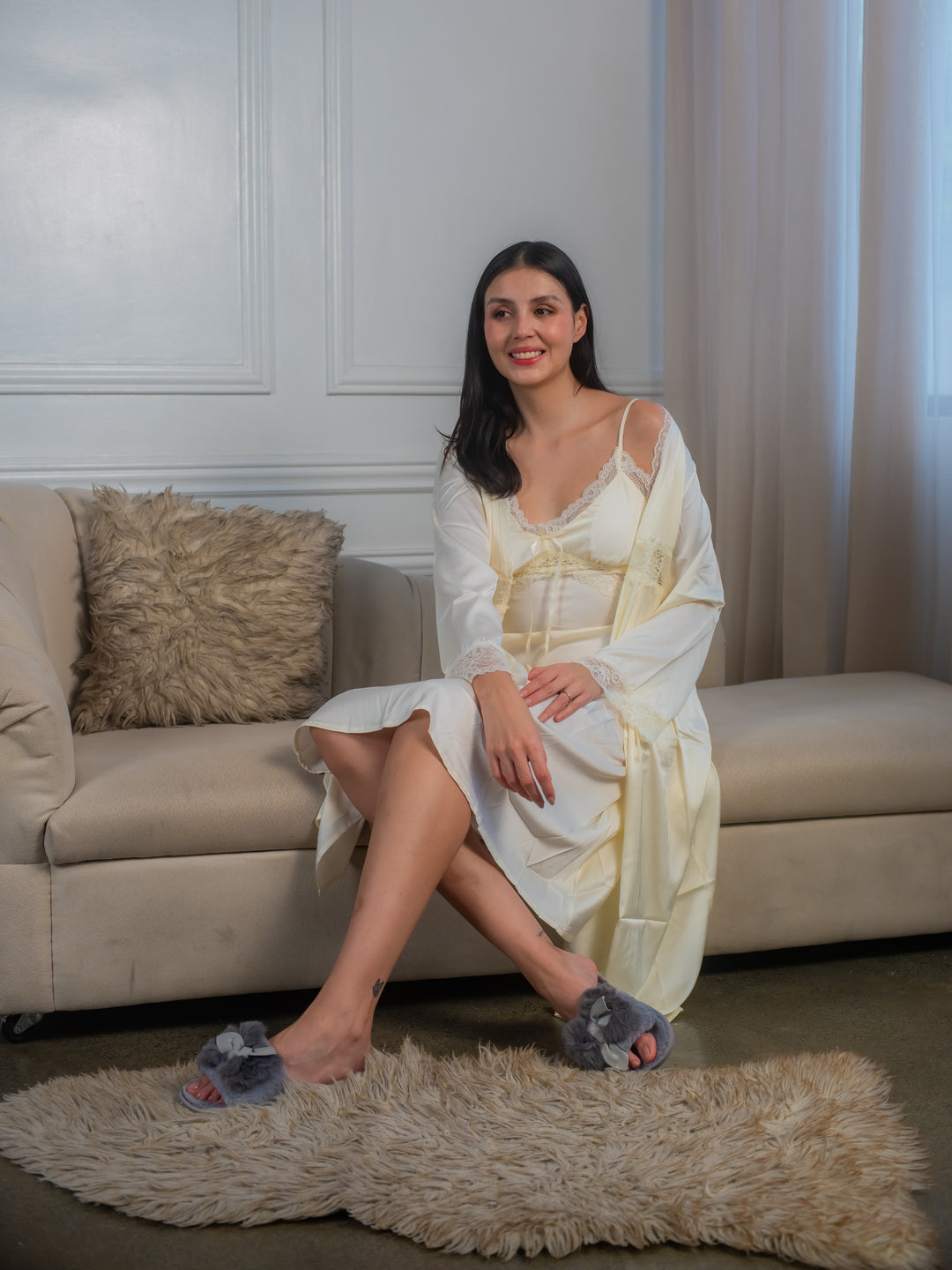 Feminism Cypress Silk Robe Set