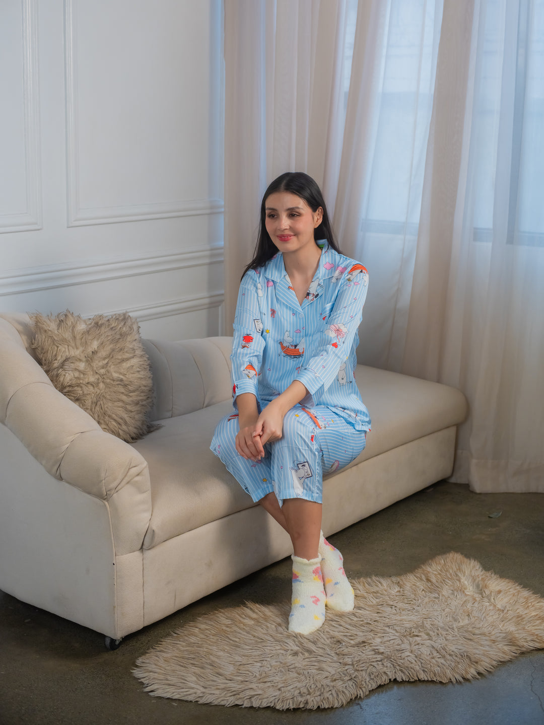 Feminism Women’s Marjorie Silk Longsleeve Pajama Set