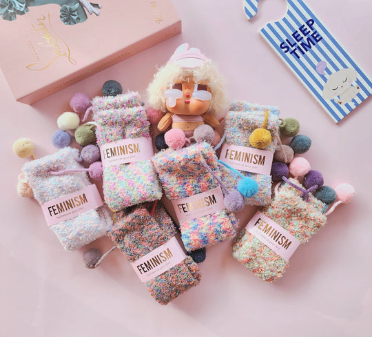 #8283 Rainbow Sleep Socks