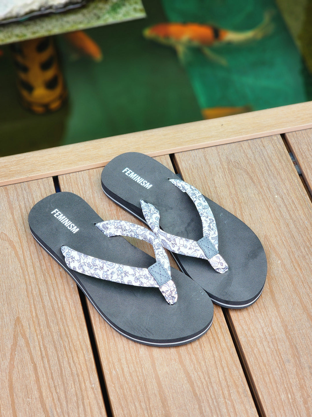 Mika Floral Print Women's Flip Flops | Lightweight Casual Sandals