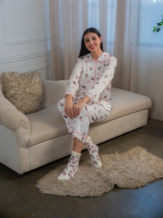 Feminism Women’s Lulu Silk Longsleeve Pajama Set