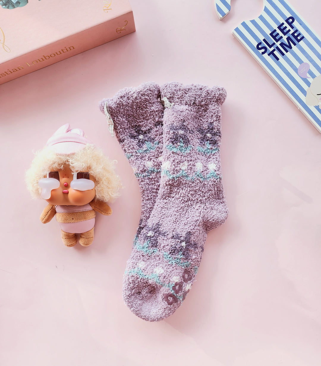 #8119 Ribbon sleepsocks