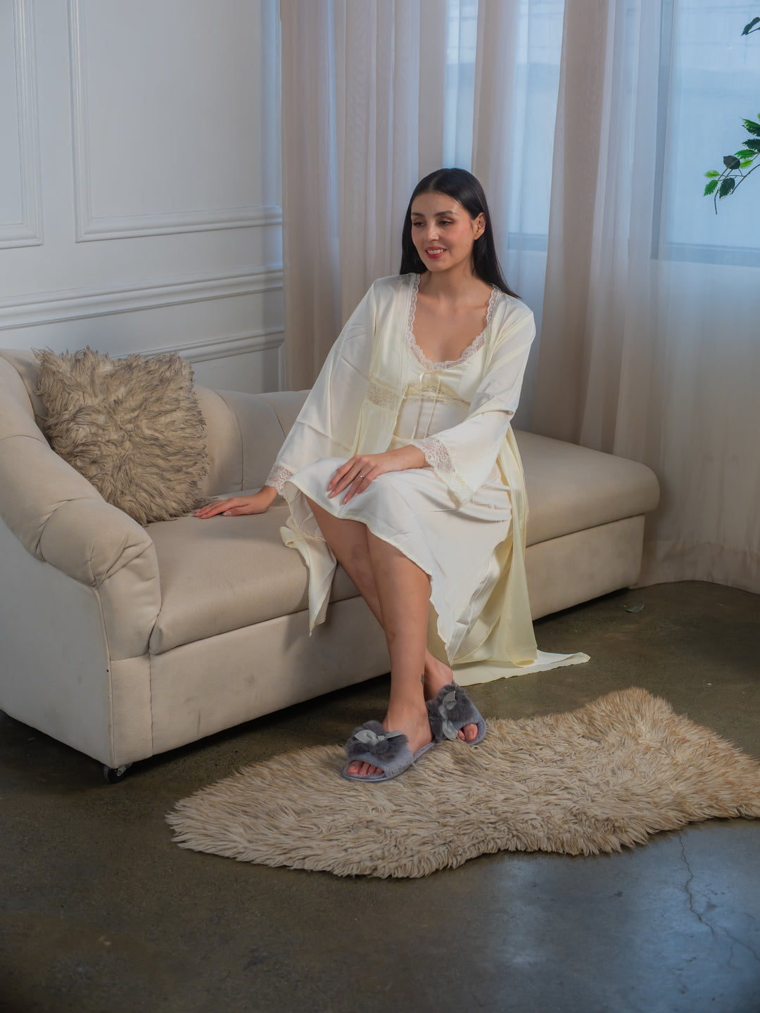 Feminism Cypress Silk Robe Set