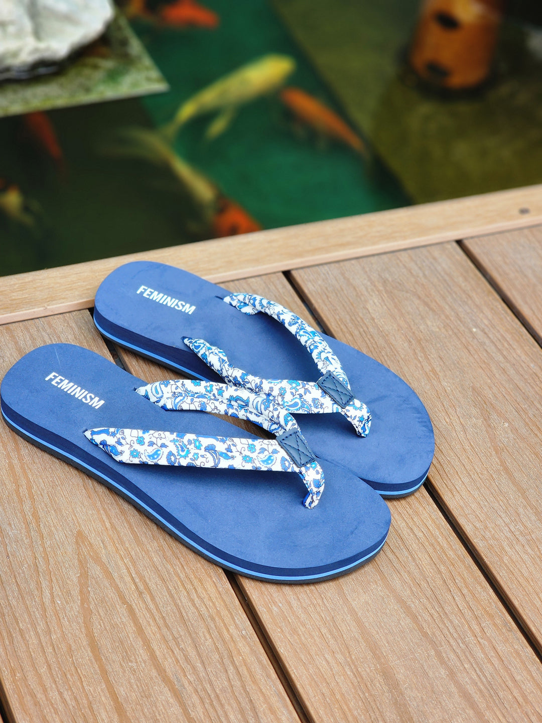 Mika Floral Print Women's Flip Flops | Lightweight Casual Sandals