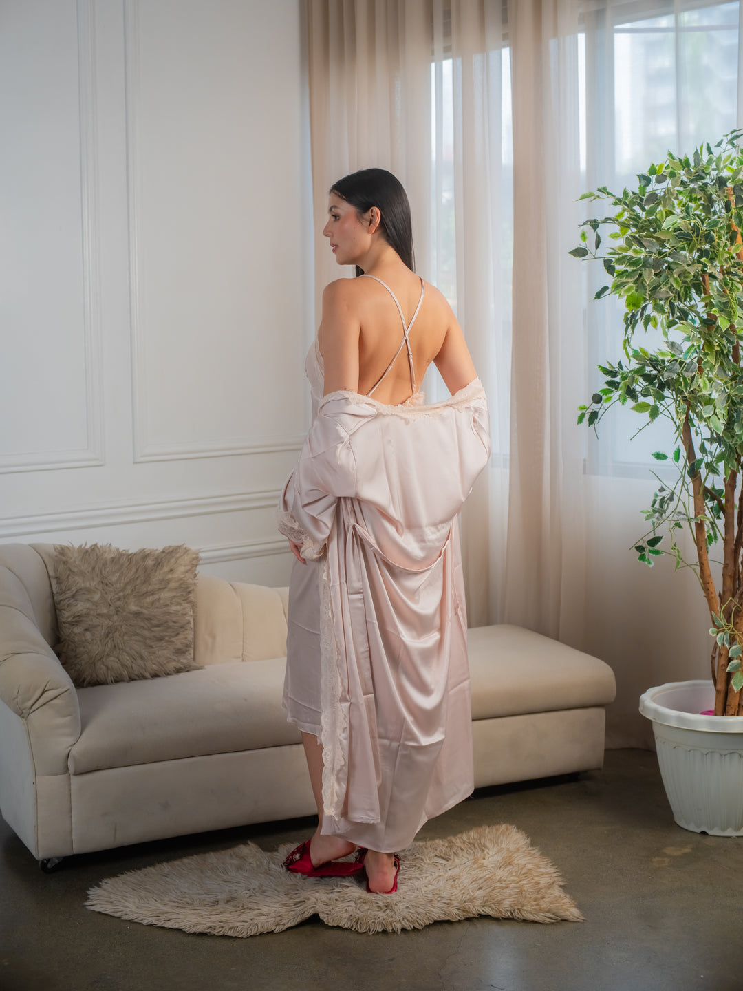 Feminism Serenity Silk Robe Set