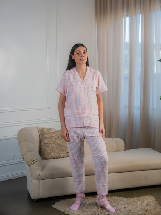 Lotus Cotton Shortsleeve Pajama Set