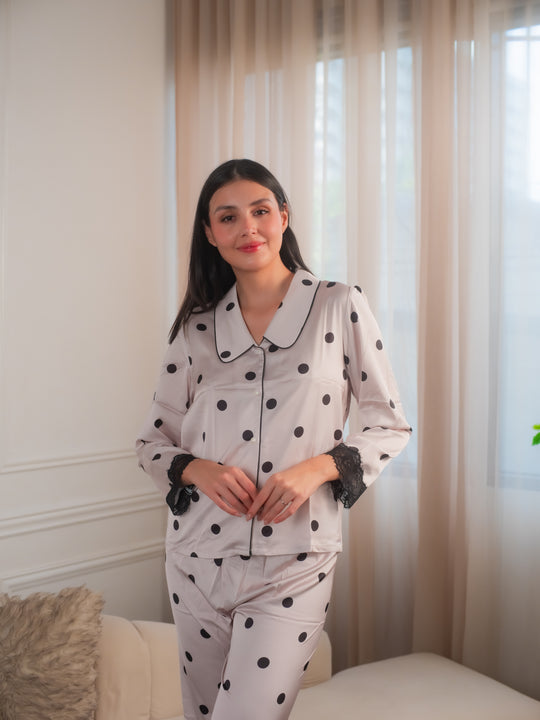 Feminism Women’s Snowdrop Silk Longsleeve Pajama Set