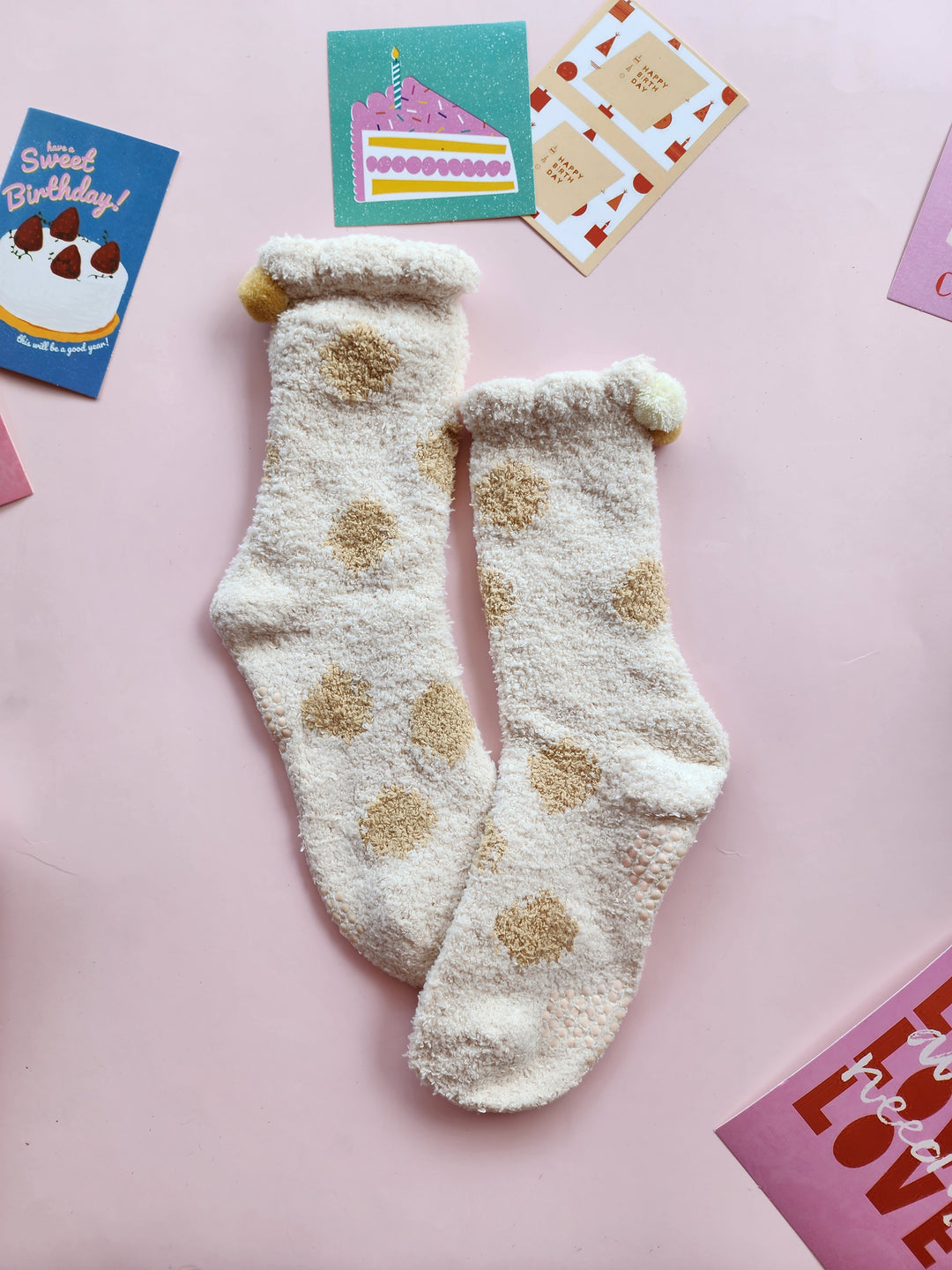 #8280 Polka sleep socks