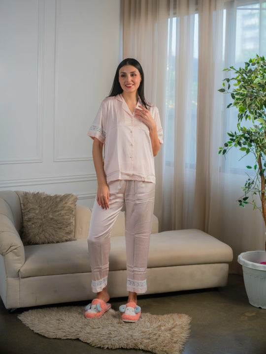 FEMINISM Yarrow SILK Shortsleeve PAJAMA SET