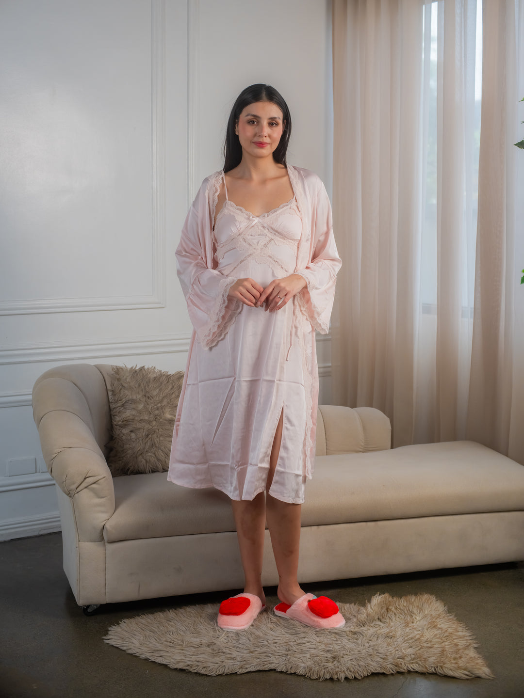 Feminism Yassi Silk Robe Set