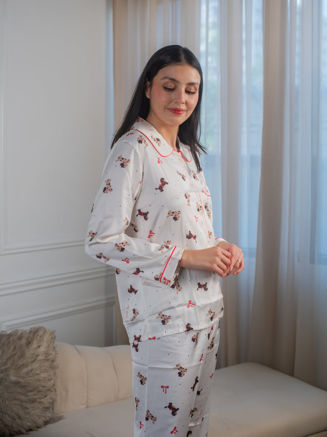 Feminism Women’s Lulu Silk Longsleeve Pajama Set